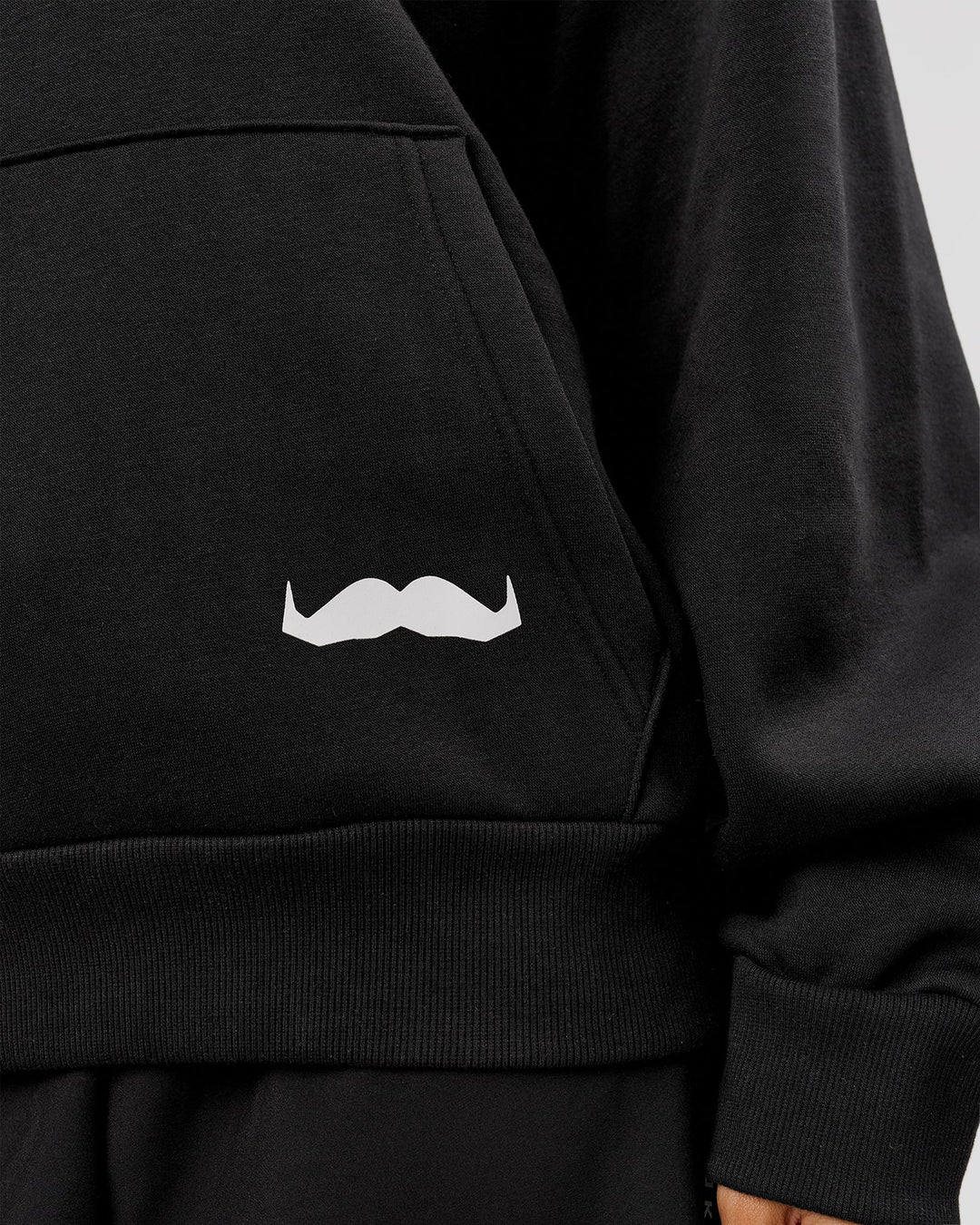 Woman wearing Movember x LSKD Oversized Hoodie - Black | Model:Charli | Size:XS - view 10
