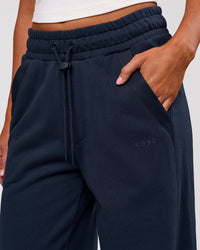 Woman wearing MVP Elite Terry Wide Leg Pant - Future Navy | Model:Charli | Size:XS | Thumbnail Index: 5