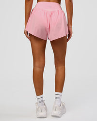 Woman wearing Pacer 3" Run Short - Pink Rose | Model:Charli | Size:XS | Thumbnail Index: 6