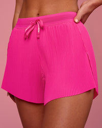 Accelerate 3" Pleated High-Rise Running Short - Ultra Pink | Thumbnail Index: 0