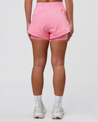 Woman wearing Challenger 3" Lined Performance Short - Pink Rose | Model:Issy | Size:XS | Thumbnail Index: 10