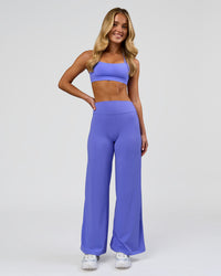 Woman wearing Elixir High-Rise Petite Pant - Bluebell | Model:Issy | Size:XS | Thumbnail Index: 1