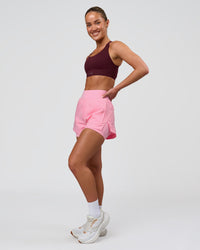 Woman wearing Fusion Sports Bra 2.0 - Cherry Lacquer | Model:Issy | Size:XS | Thumbnail Index: 3