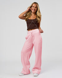 Woman wearing Go-To FLXCotton Rib Scoop Tank - Hot Chocolate | Model:Issy | Size:XS | Thumbnail Index: 10