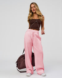 Woman wearing Go-To FLXCotton Rib Scoop Tank - Hot Chocolate | Model:Issy | Size:XS | Thumbnail Index: 12