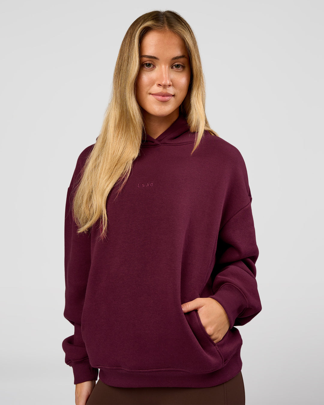 Go-To Oversized Hoodie - Cherry Lacquer - view 1