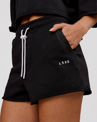 Woman wearing MVP Elite Terry Short - Black-White | Model:Issy | Size:XS | Thumbnail Index: 0