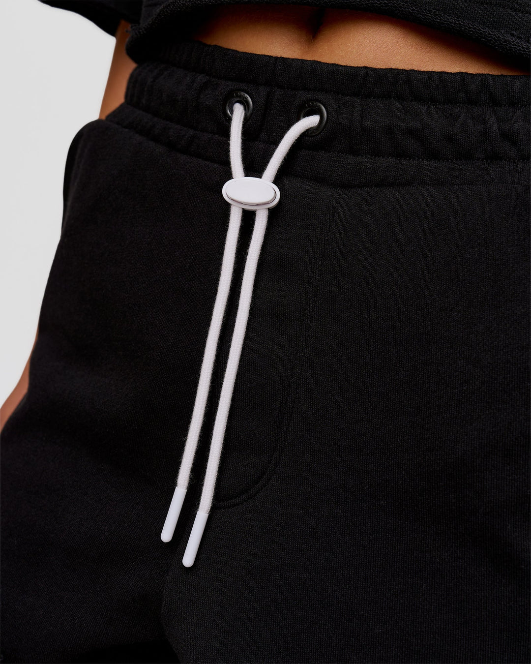 Woman wearing MVP Elite Terry Short - Black-White | Model:Issy | Size:XS - view 5
