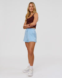 Woman wearing MVP Elite Terry Short - Open Air | Model:Issy | Size:XS | Thumbnail Index: 2