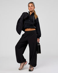 Woman wearing Pop Over Jacket - Black | Model:Issy | Size:XS | Thumbnail Index: 12