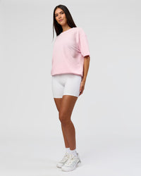 Woman wearing Dare To Think FLXCotton Tee Oversize - Marshmallow Washed-White | Model:Rhiley | Size:XS | Thumbnail Index: 13