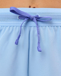 Woman wearing Accelerate 3" High-Rise Running Short - Bluebell-Open Air | Model:Taneisha | Size:XS | Thumbnail Index: 8