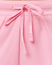 Woman wearing Accelerate 3" High-Rise Running Short - Pink Rose | Model:Taneisha | Size:XS | Thumbnail Index: 6
