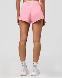 Woman wearing Accelerate 3" High-Rise Running Short - Pink Rose | Model:Taneisha | Size:XS | Thumbnail Index: 5