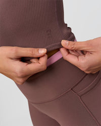 Woman wearing Bree Bardot Long Sleeve Top - Cocoa Powder | Model:Taneisha | Size:XS | Thumbnail Index: 4