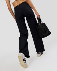 Woman wearing Dare Wide Leg Pant - Black | Model:Taneisha | Size:XS | Thumbnail Index: 3