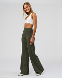Woman wearing Elixir High-Rise Tall Pant - Pure Olive | Model:Taneisha | Size:XS | Thumbnail Index: 11