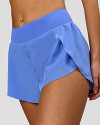 Woman wearing Pacer 3" Run Short - Bluebell | Model:Taneisha | Size:XS | Thumbnail Index: 3