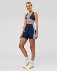 Woman wearing Revitalise Ultra High-Rise 6" Short - Future Navy-Bluebell | Model:Taneisha | Size:XS | Thumbnail Index: 7