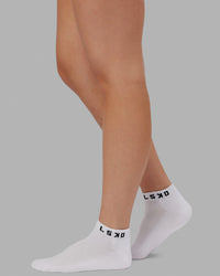 Daily Ankle Socks 3 Pack - White