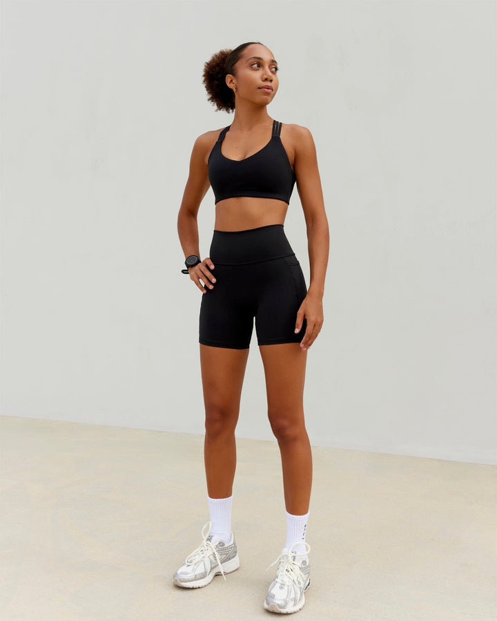 Push The Limit Sports Bra - Black
