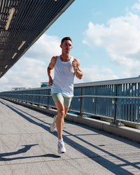 Man wearing UltraAir 6'' Lined Performance Short - Iceberg Green