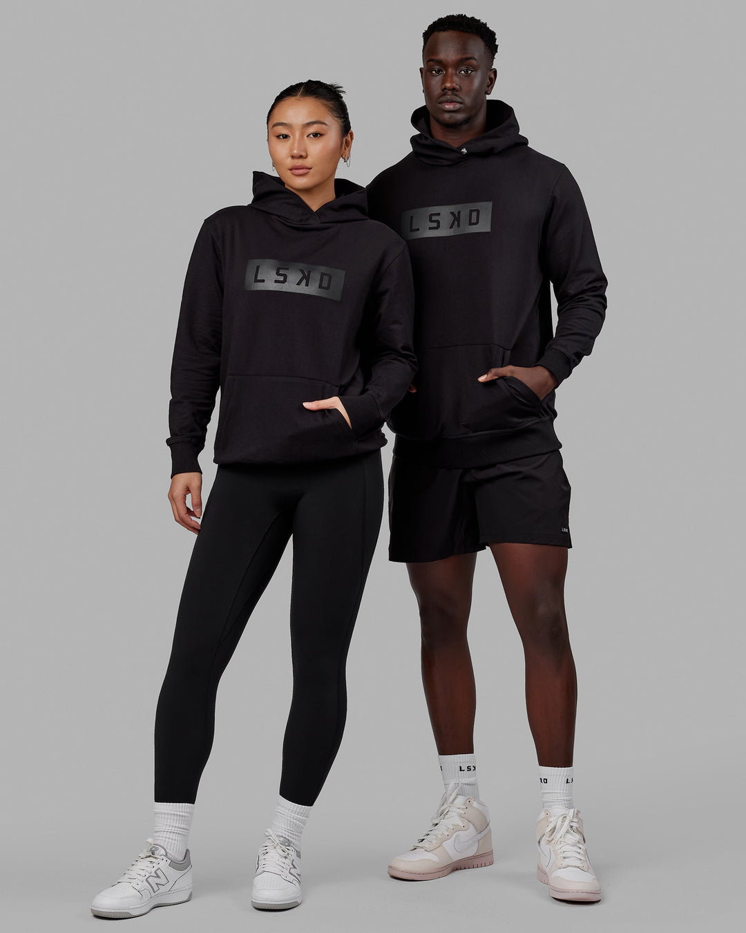 Unisex Strength FLXFleece Hoodie - Black-Black