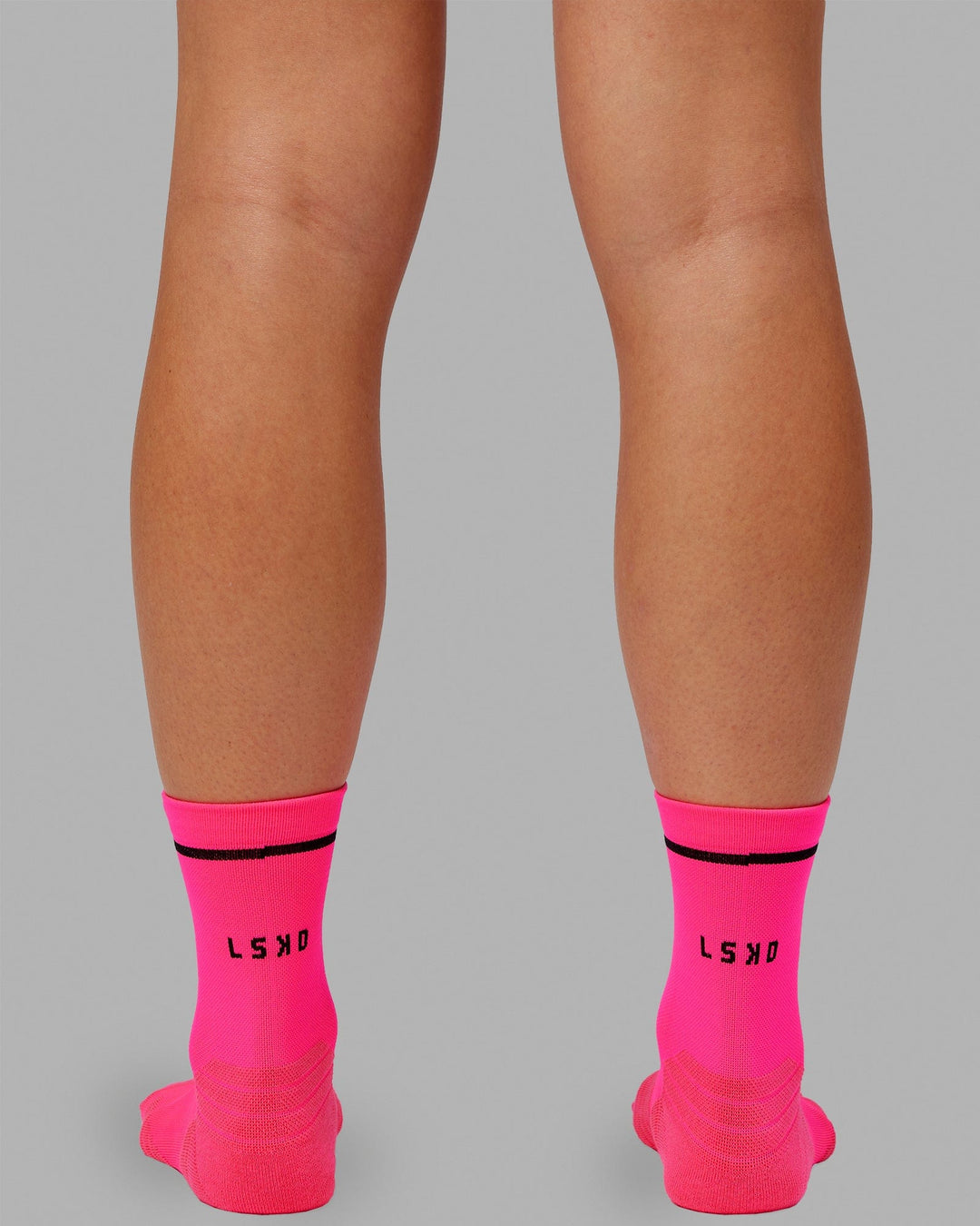 Fast Performance Quarter Socks - Neon Pink-Black