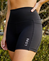 Flux Ultra High-Rise 4" Short Pockets - Black