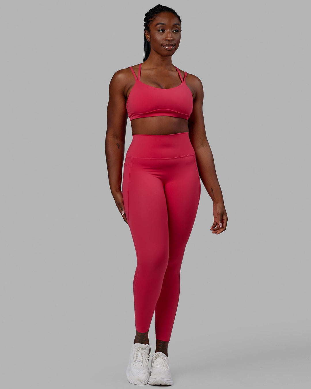 Elixir Ultra High-Rise Full Length Legging Pockets - Raspberry