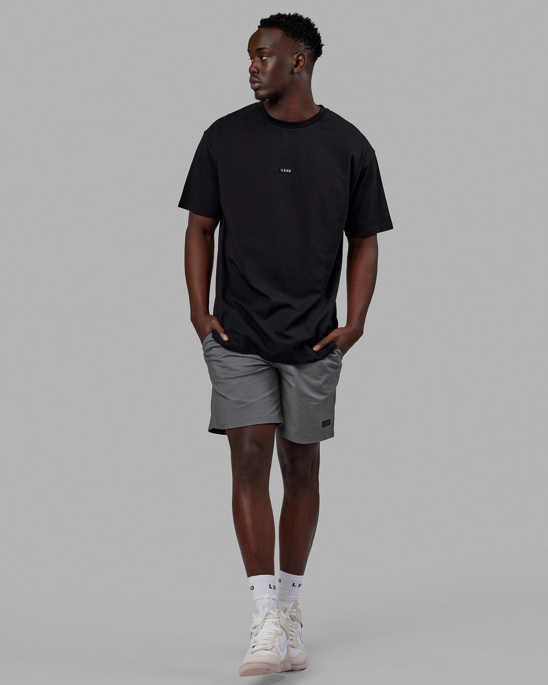 Man wearing Daily Short - Graphite
