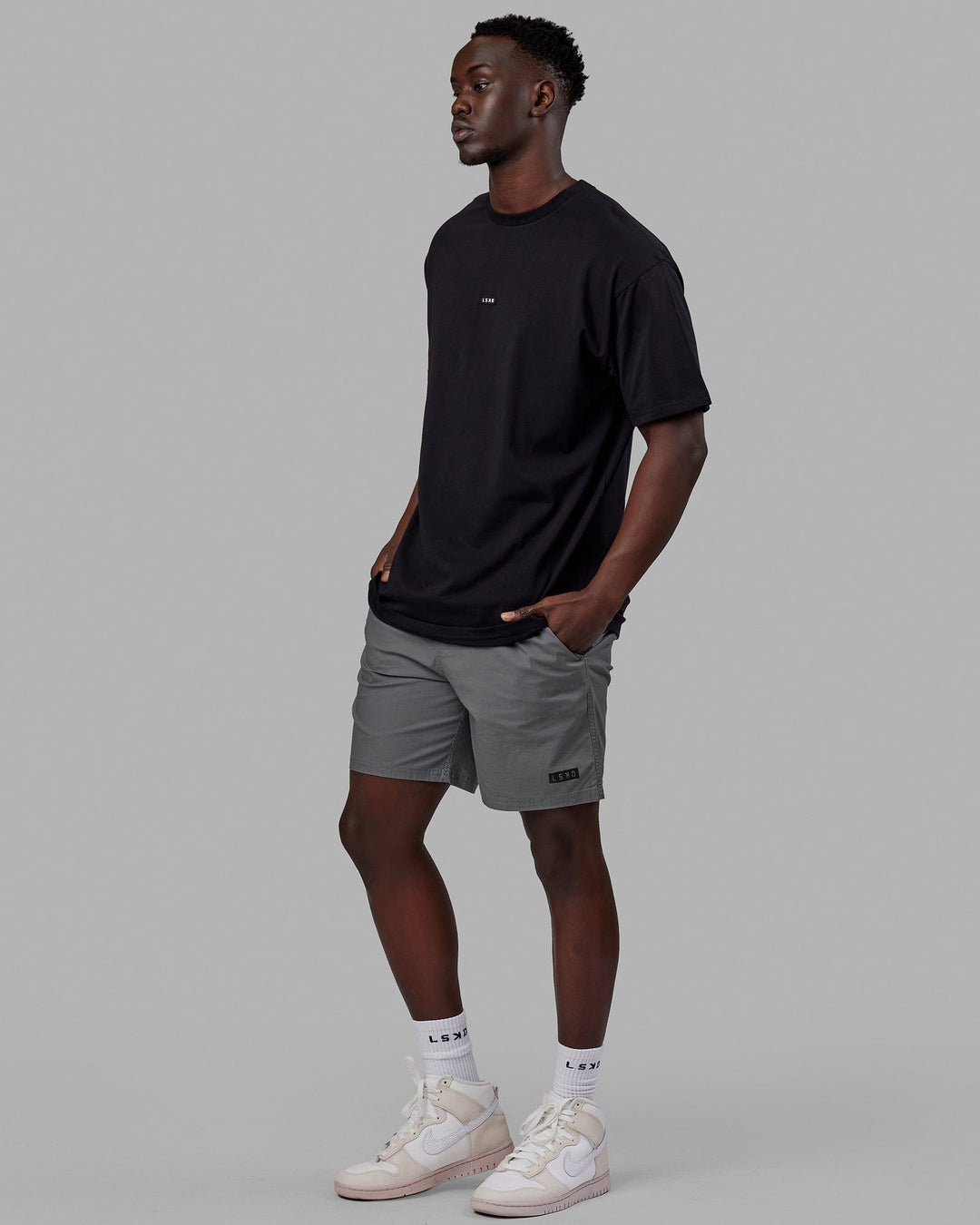 Man wearing Daily Short - Graphite
