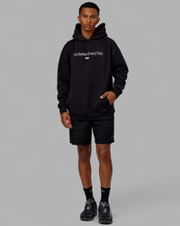 1% Better Hoodie Oversize - Black