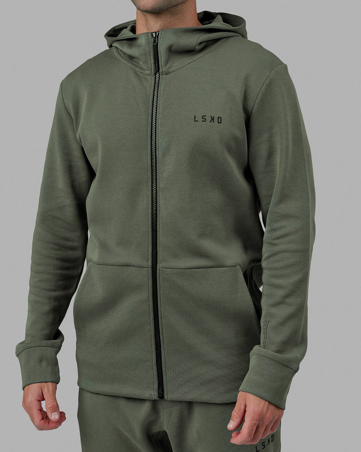 Athlete ForgedFleece Zip Up Hoodie - Dark Forest
