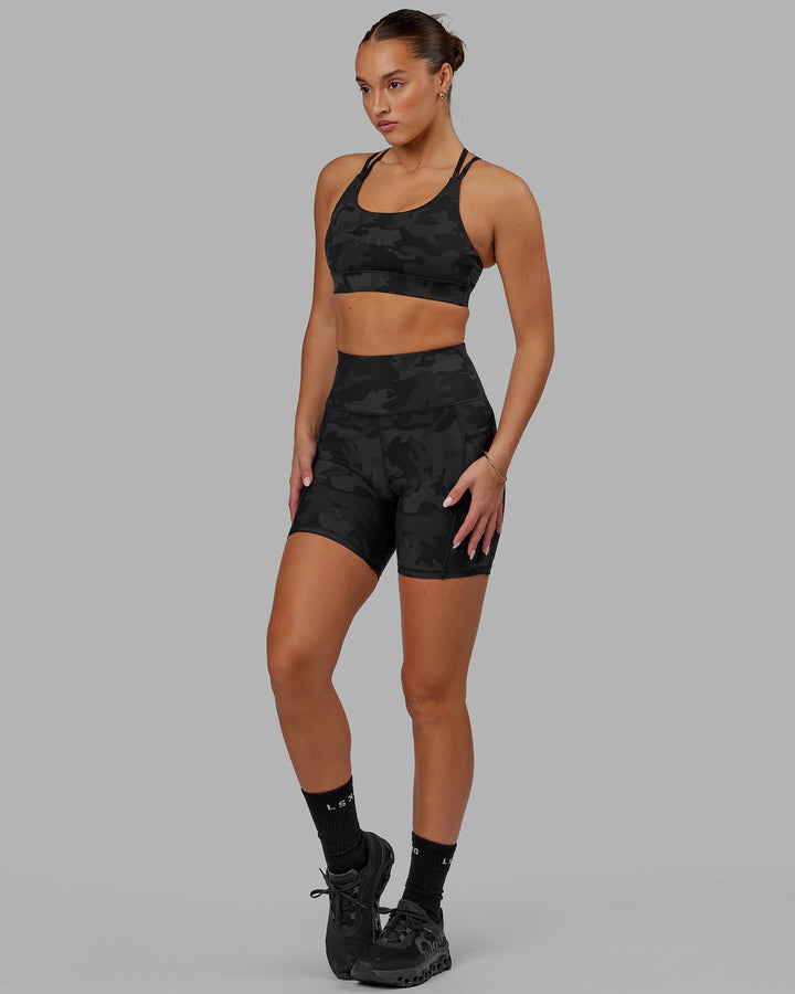 Bridge Sports Bra - Black Camo
