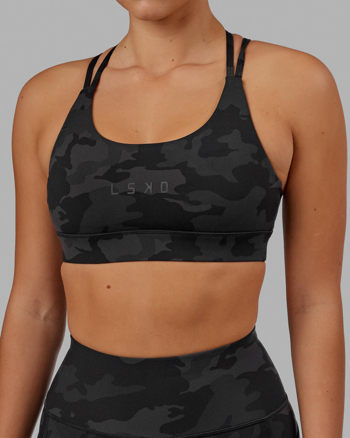 Bridge Sports Bra - Black Camo