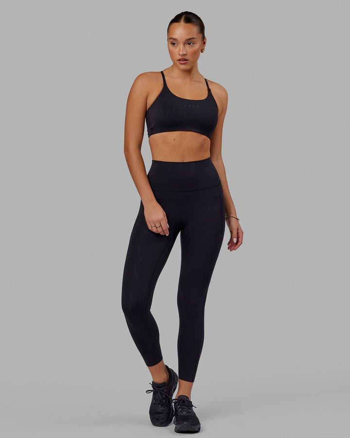 Elixir 7/8 Length Leggings With Pockets - Black
