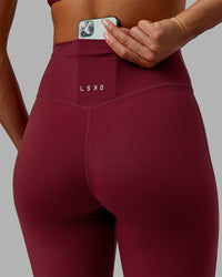 Elixir Ultra High-Rise Full Length Legging - Cranberry