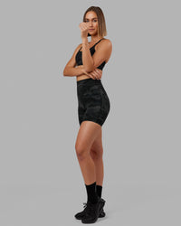 Elixir Ultra High-Rise 6" Short - Black Camo