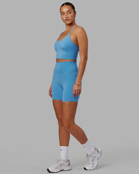 Elixir Ultra High-Rise 6" Short Pockets - Azure Blue