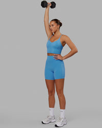 Elixir Ultra High-Rise 6" Short Pockets - Azure Blue