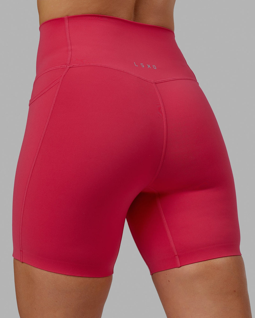 Elixir Ultra High-Rise 6" Short Pockets - Raspberry