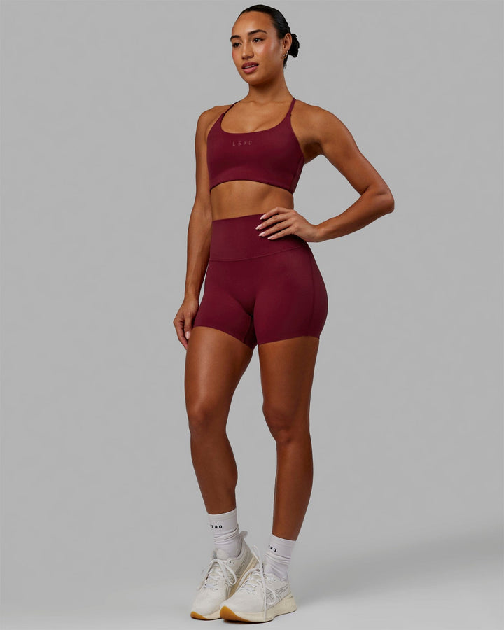 Elixir X-Length Shorts - Cranberry