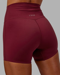 Elixir Ultra High-Rise 4" Short - Cranberry