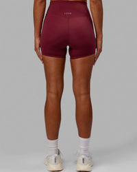 Elixir Ultra High-Rise 4" Short - Cranberry