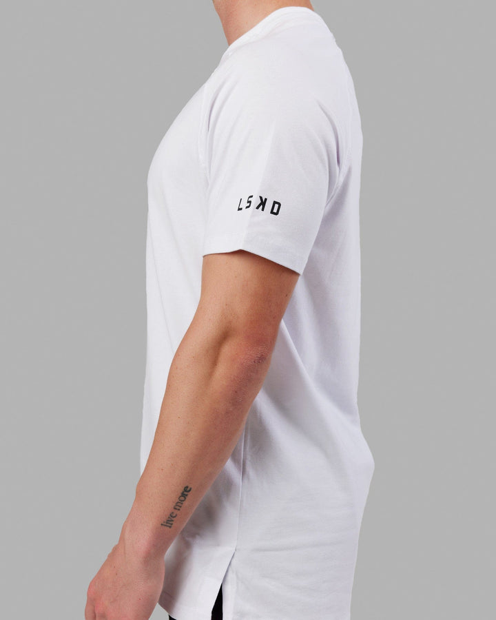 Fitstop Fast FLXCotton Tee - White-Black
