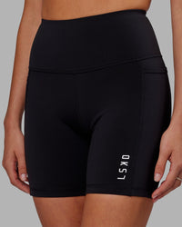 Flux Ultra High-Rise 6" Short Pockets - Black
