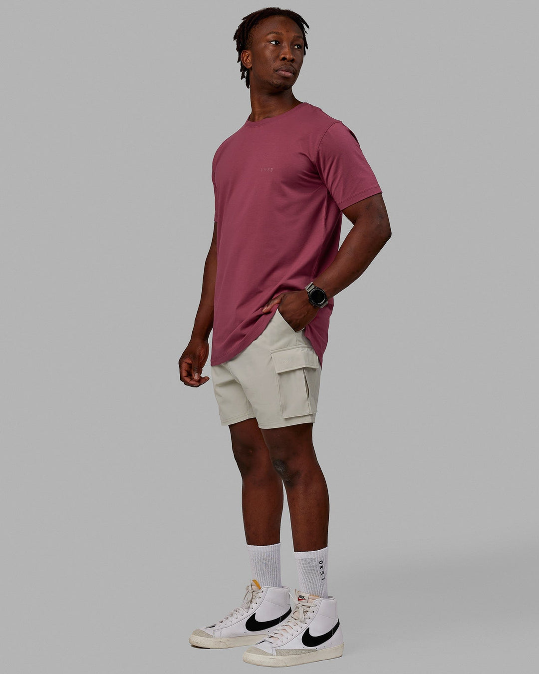 Deluxe PimaFLX Tee - Dry Rose