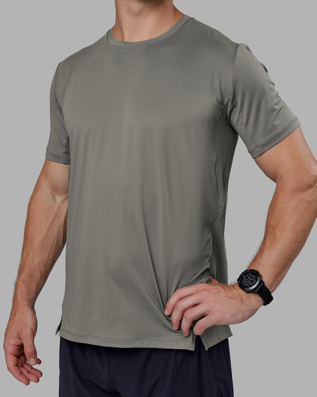 Pace Running Tee - Graphite