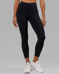 Rep 7/8 Length Tight - Black-Hyper Teal